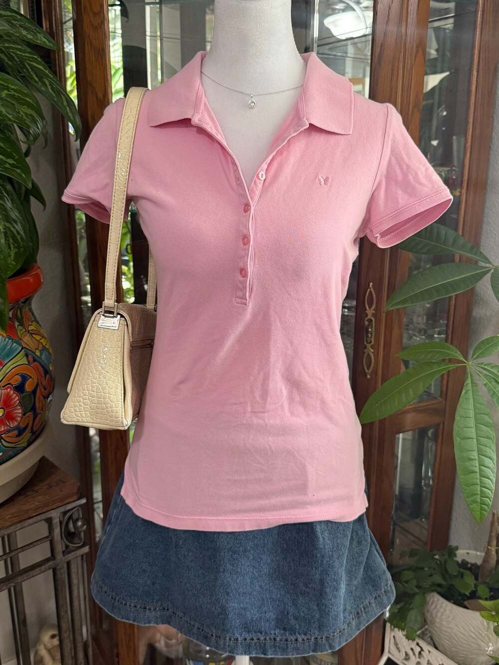 y2k Aéropostale Original Fit Short Sleeve Polo Top